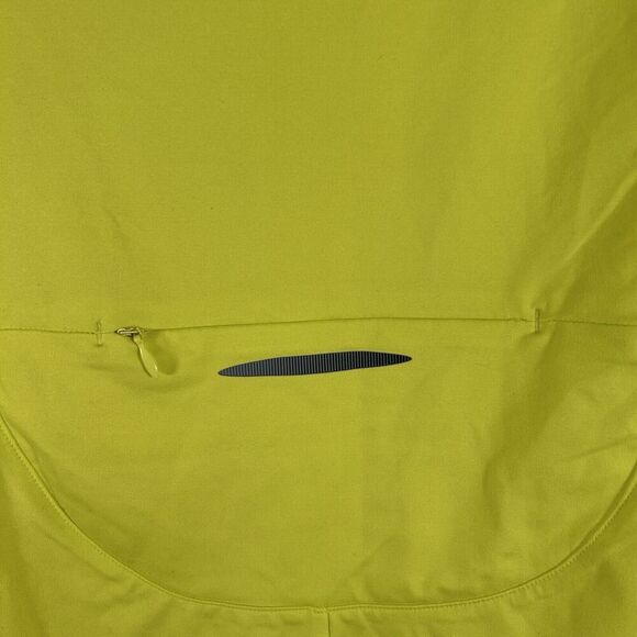 Under Armour Running Jacket Women's Large Bright Yellow Fitted Long Sleeve Mock - Picture 10 of 10